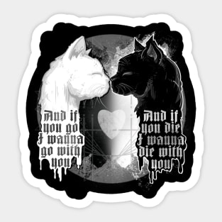 Lonely Cats Sticker